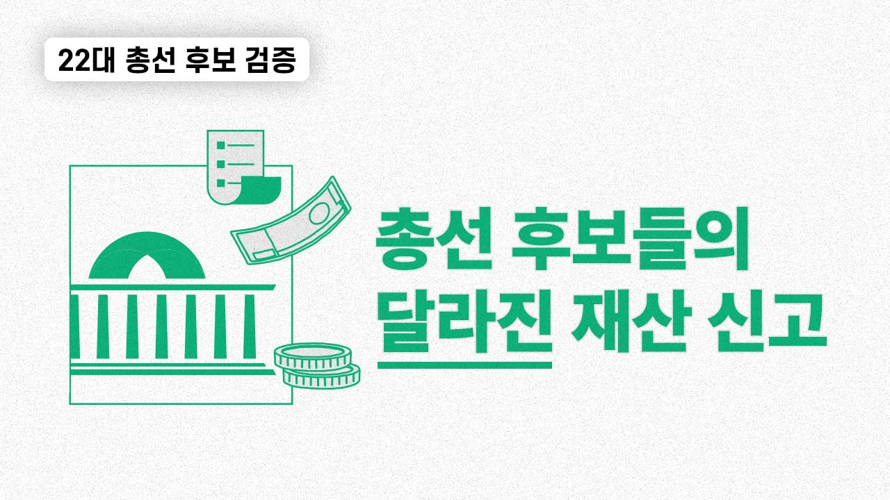 <22대 총선 후보 검증> '공직자 신고' 때와 재산 달라진 총선 후보 15명 기사로 이동